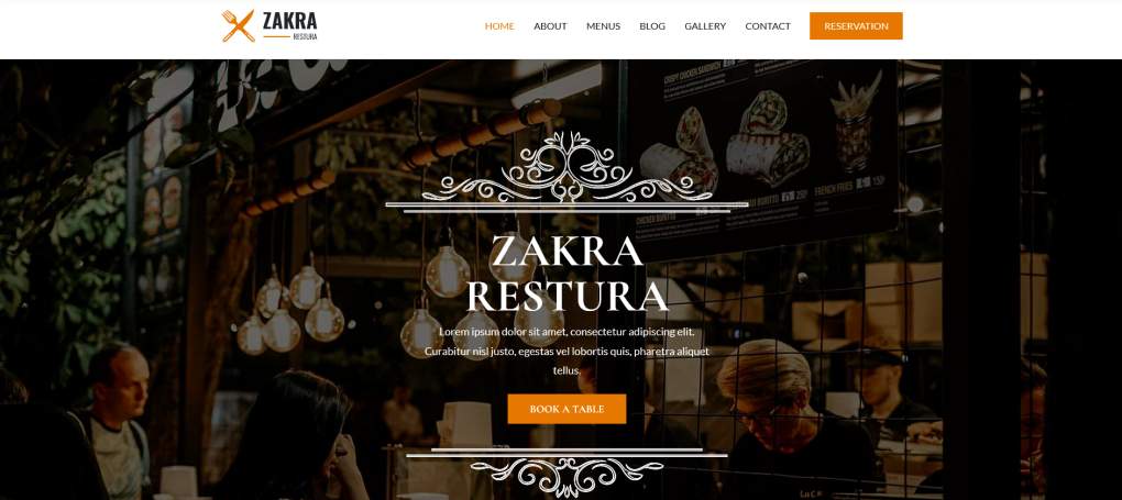 Zakra Restaurant demo