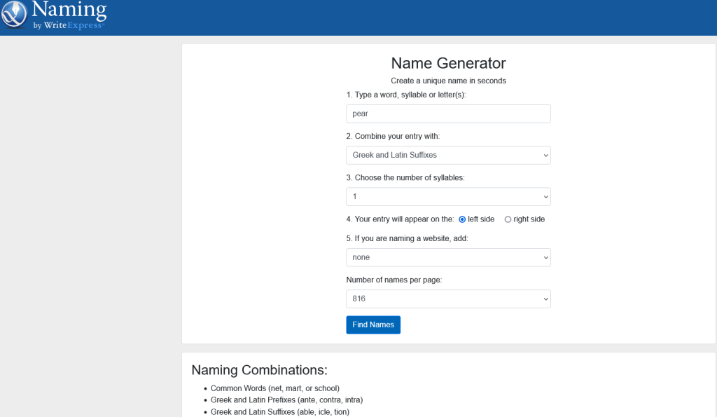 12 Top Free  Name Generators in 2021