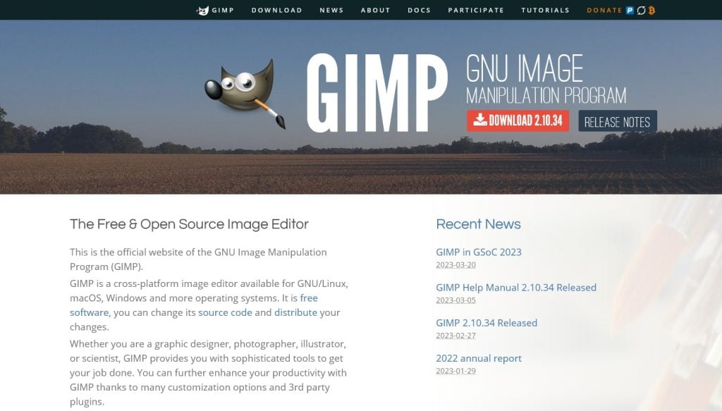 تطبيق GIMP