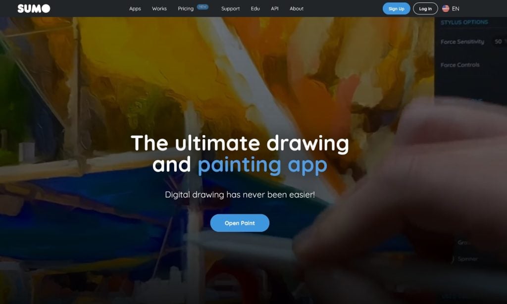 تطبيق Sumopaint