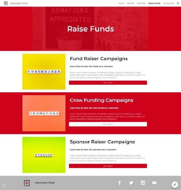 Best Google Sites Templates: Non-Profit