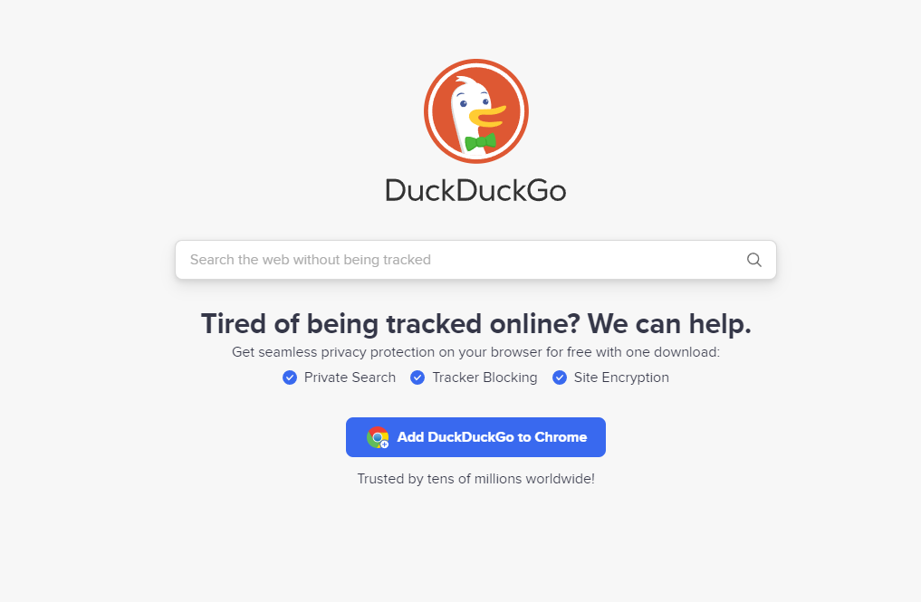 محرك البحث DuckDuckGo
