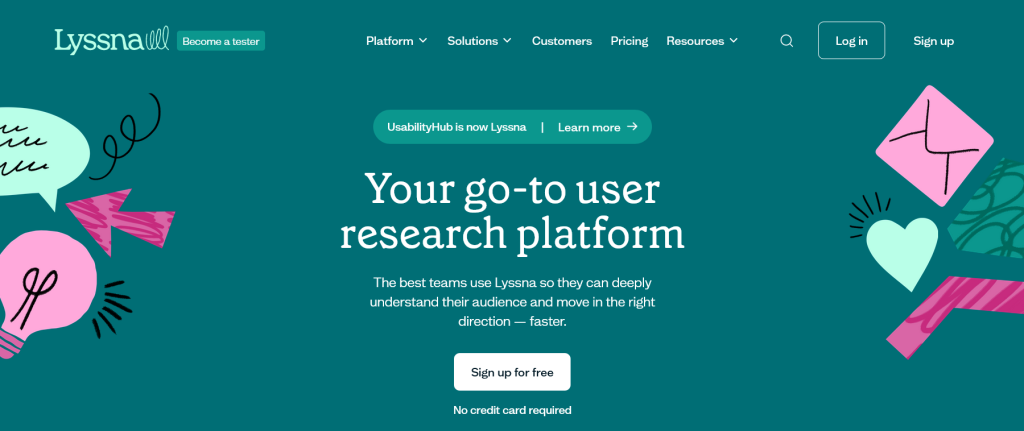 Lyssna UsabilityHub