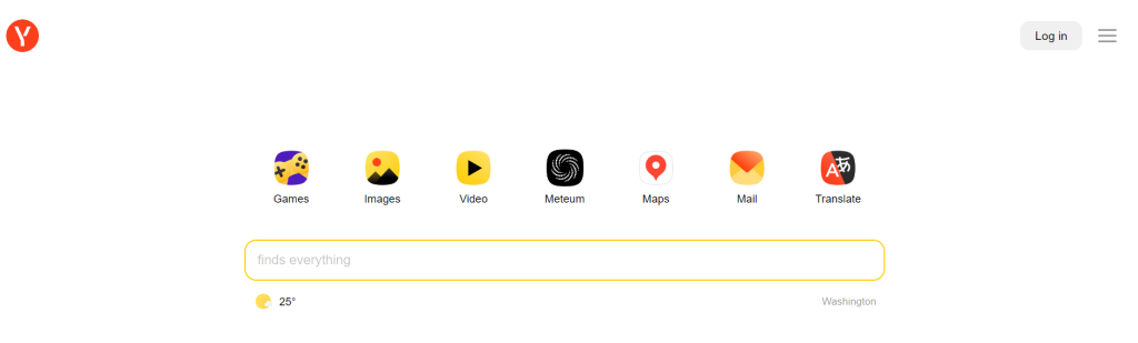 O Yandex, é um acrônimo para "Yet Another iNDEXer", goza de grande popularidade na Federação Russa.