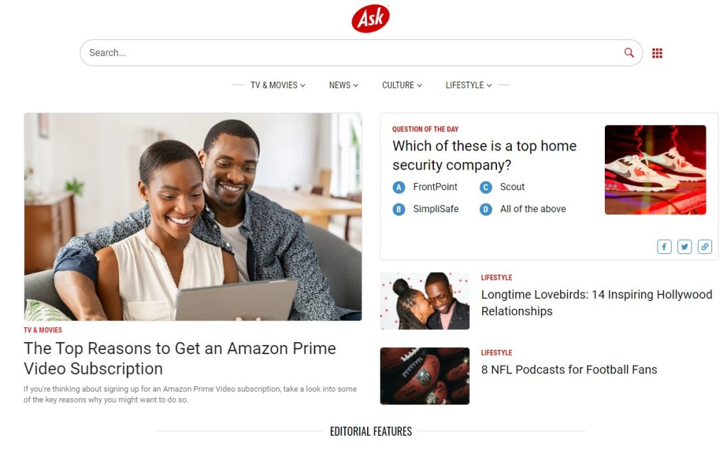 Lançado Ask Jeeves, o Ask.com servia como um mordomo virtual onde os usuários podiam fazer perguntas em linguagem cotidiana.