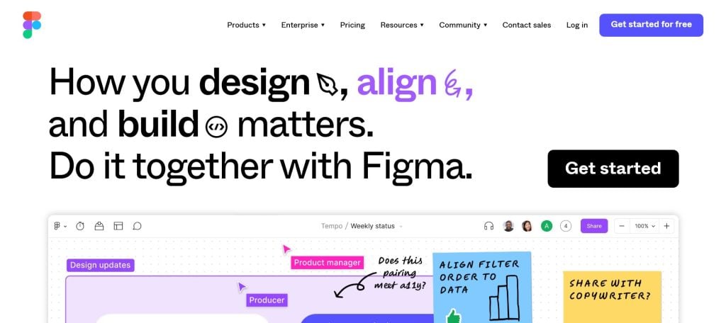 فیگما (Figma) یک ابزار طراحی رابط کاربری مشارکتی است
