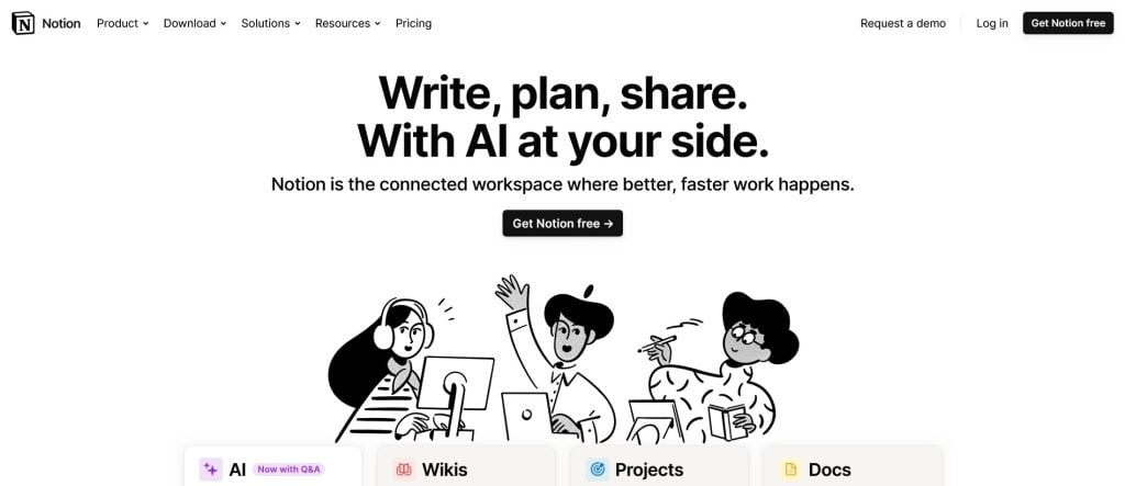 Notion es un espacio de trabajo todo en uno para tomar notas, gestión de proyectos y colaboración en equipo