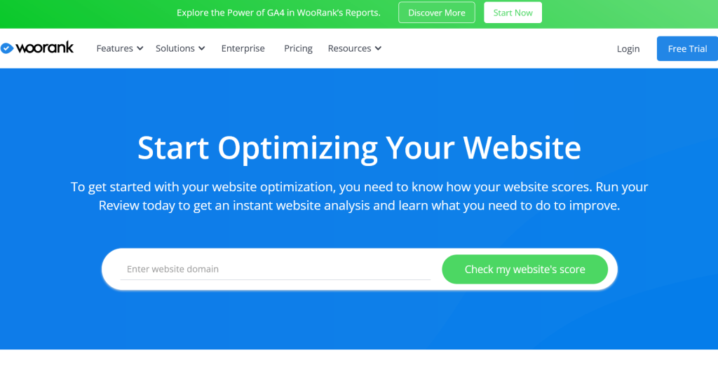 WooRank - Ücretsiz SEO Aracı