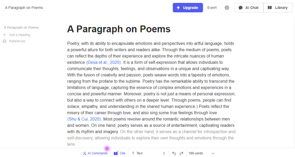 herramientas de escritura: Jenni AI