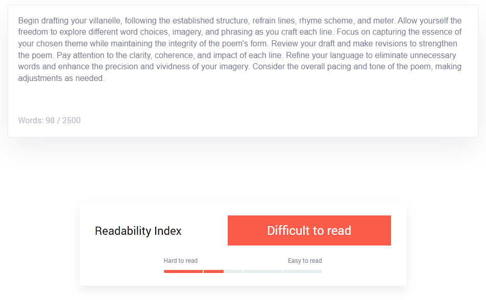 herramientas de escritura: Readability Checker