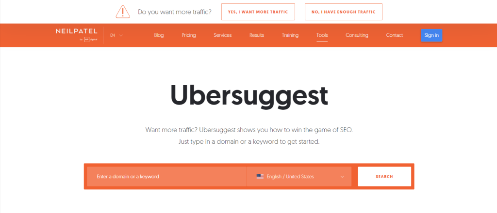 Ubersuggest