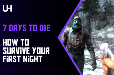 Imagem destacada de sobrevivência na primeira noite do jogo 7 Days to Die