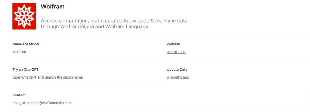 Wolfram - ChatGPT Plugins