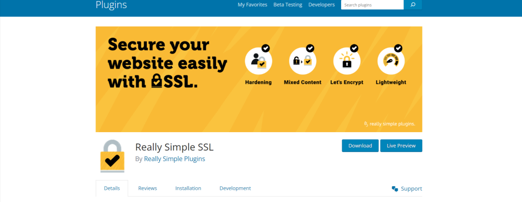 Really Simple SSL - WordPress SSL Plugins