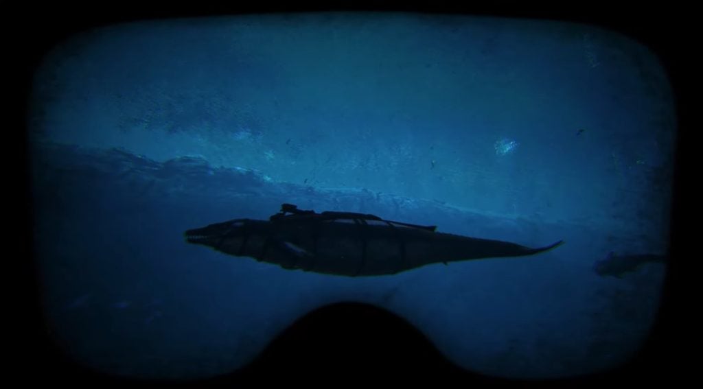 Basilosaurus in deep dark sea
