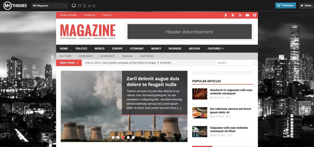 MH Magazine WordPress Teması