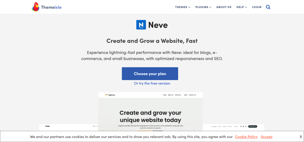 Neve WordPress theme