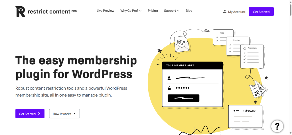 Restrict Content Pro WordPress Membership Plugin