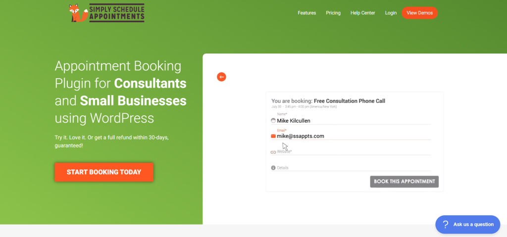 Simply Schedule Appointments