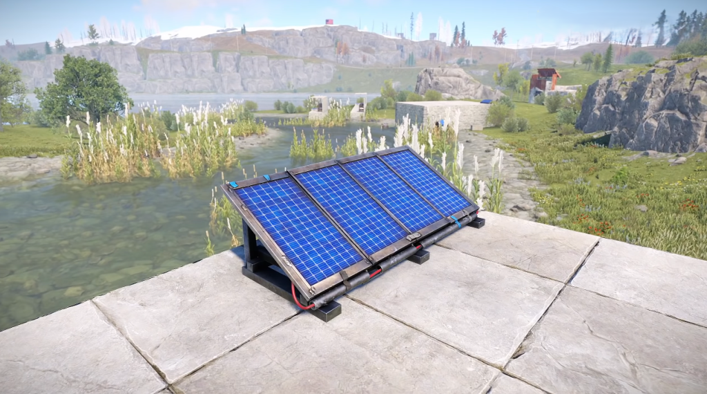 solar panel light source