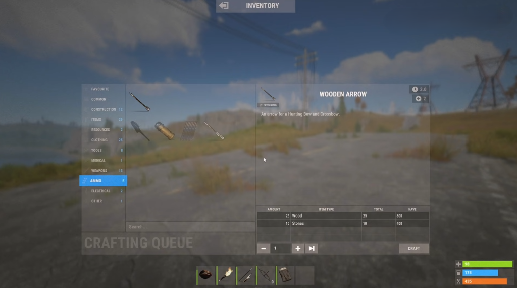 showing different tools in rust guide