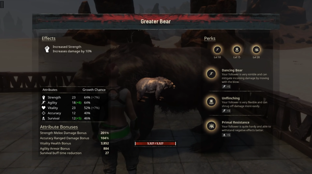 Petting Bear in Conan exiles