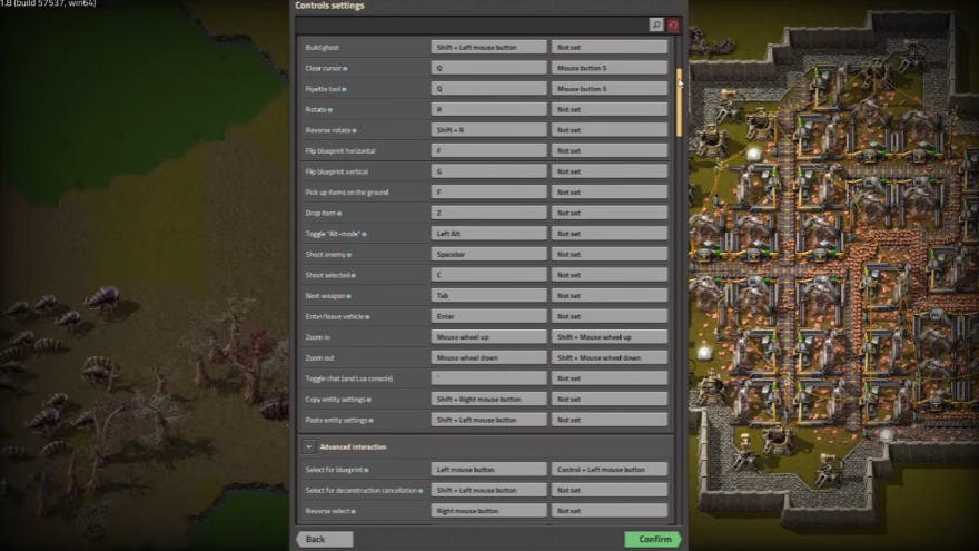 Shortcut in Factorio