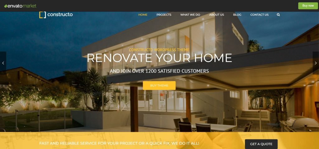 Constructo Bouw WordPress-thema