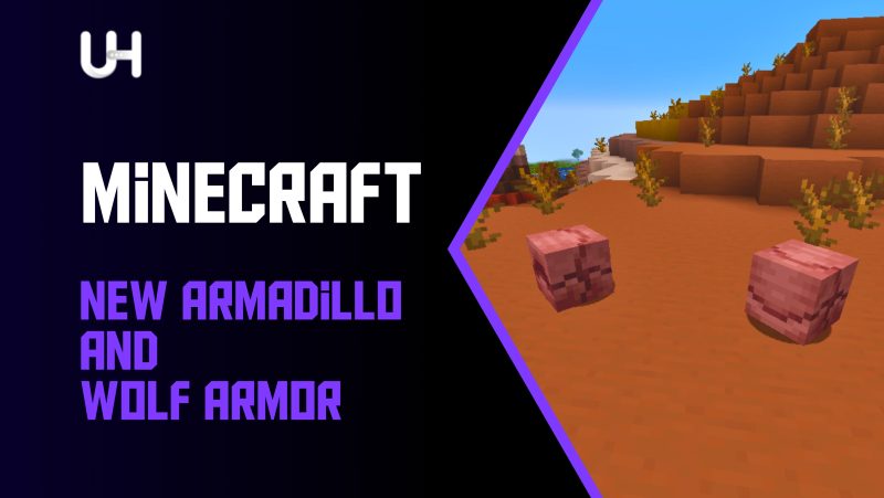 New Armadillo Mob and Wolf Armor in Minecraft