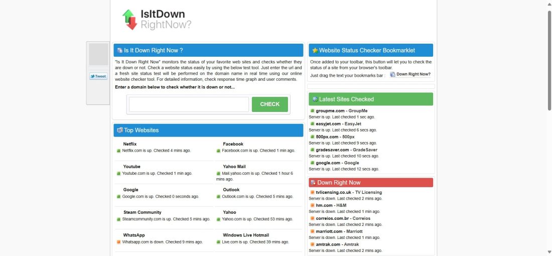 Check If A Website Is Down