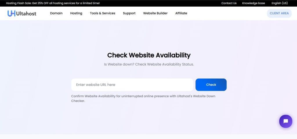 Ultahost Website Status Checker