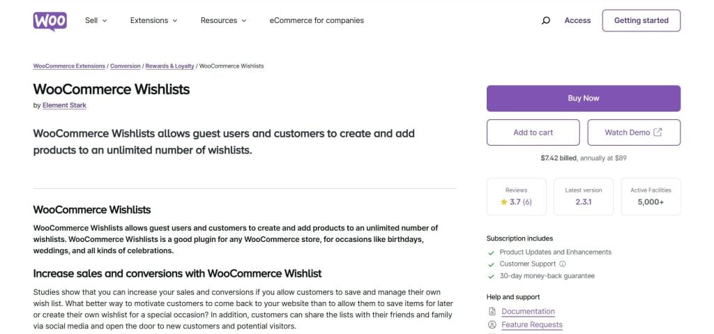 WooCommerce Wishlists