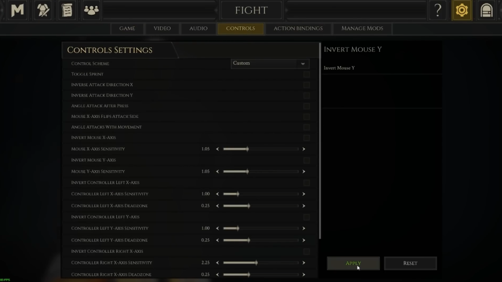 Controls in Mordhau