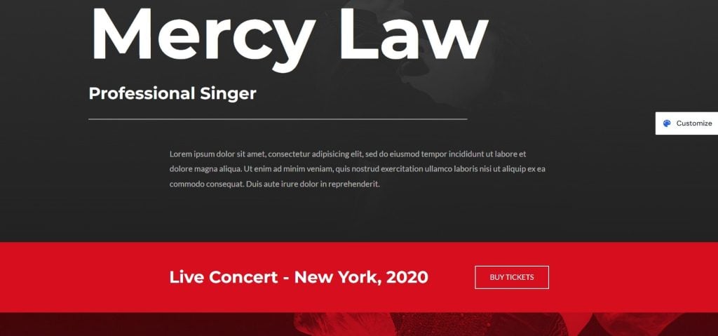 Tema de Música Astra Musician para WordPress