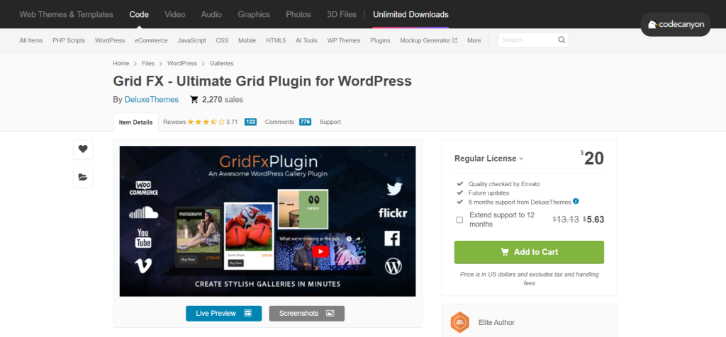 Grid FX - WordPress Portfolio Plugins