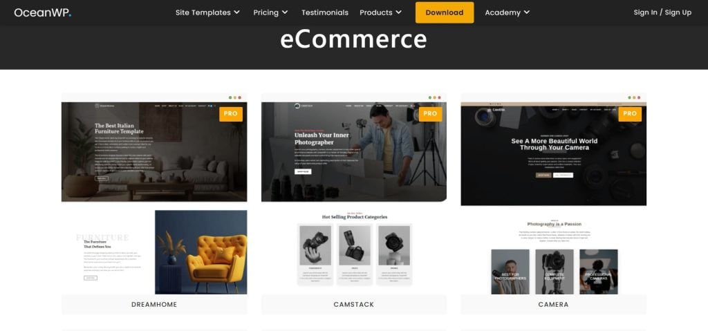 OceanWP eCommerce WordPress Themes