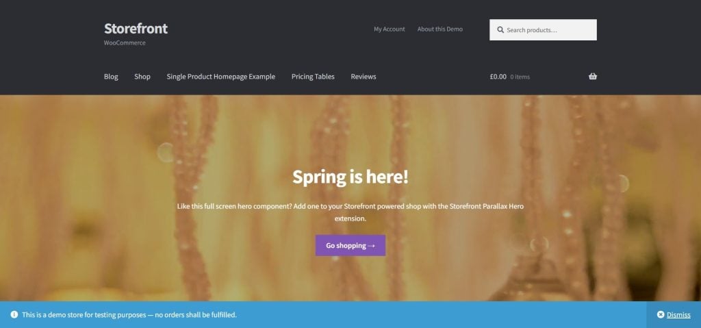Storefront WordPress eCommerce Theme