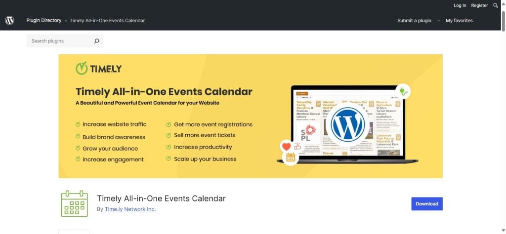 Timely All-in-One Events Calendar