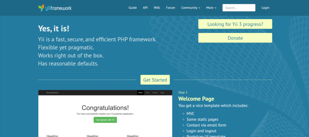 Yii - PHP Frameworks for 2024