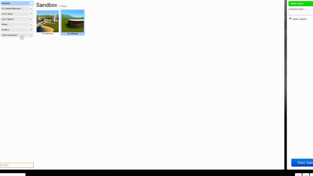 Sandbox Garrys mod