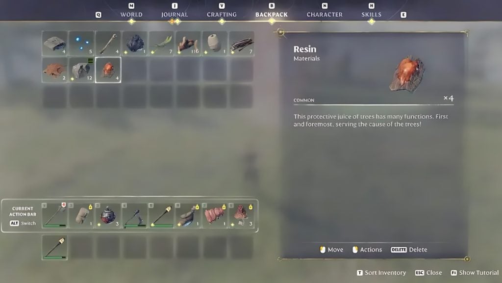 Resin Collection in Enshrouded