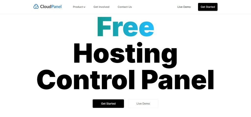 CloudPanel 웹 호스팅 제어판