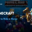 how to ride horse in minecraft
