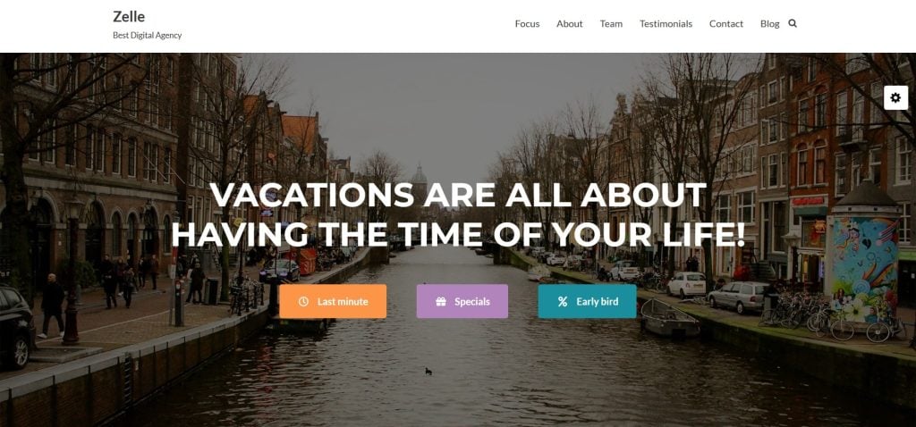 Neve WordPress Travel Blog Theme
