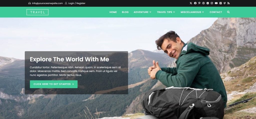 OceanWP WordPress Travel Blog Theme