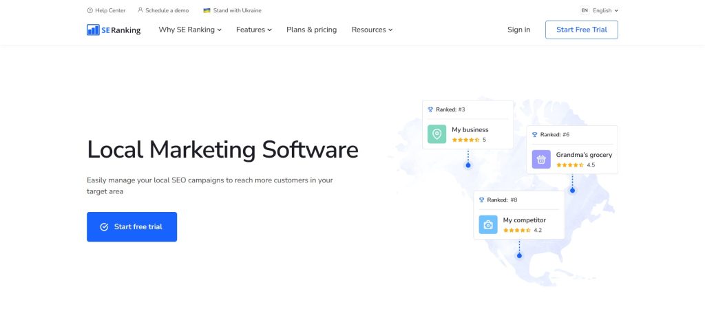SE Ranking Local SEO Tool