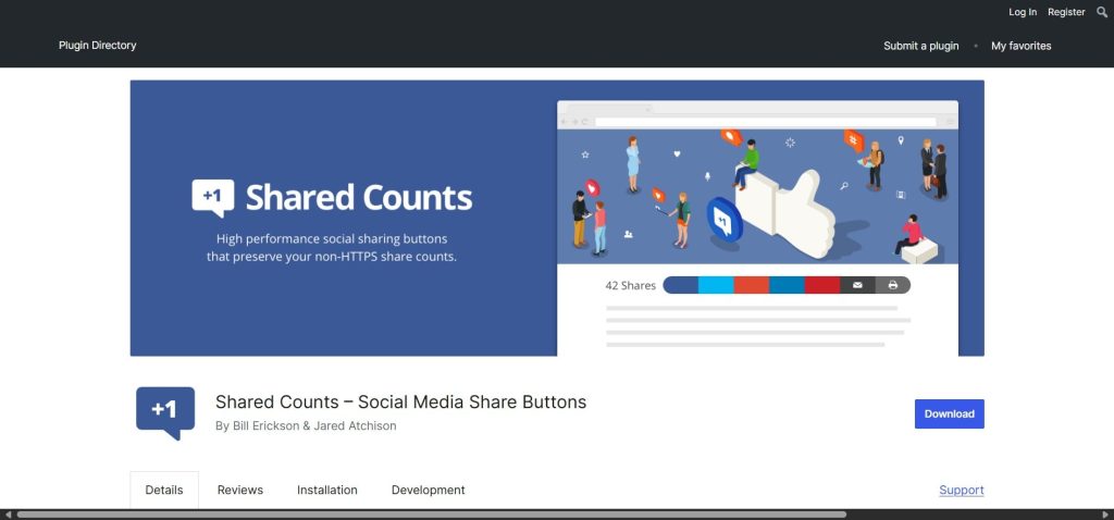 Shared Counts WordPress Social Media Plugin