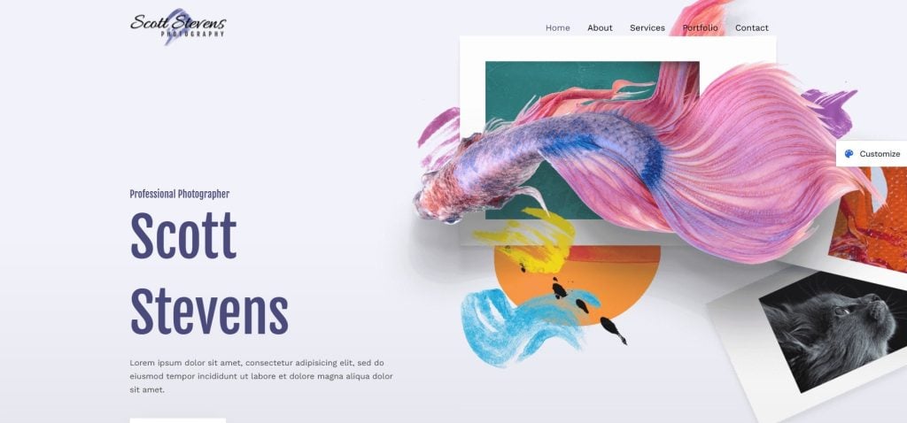 WPAstra 사진 WordPress 테마