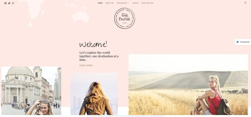 WPAstra WordPress Travel Blog Theme