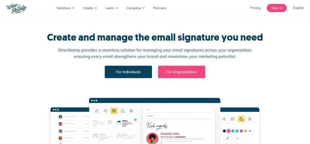 WiseStamp Email Signature Generator